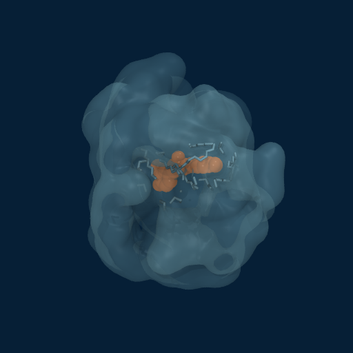 MD frame 5: Fully enveloped — 86% surface buried
